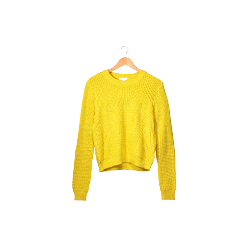 Yellow Casual Sweater